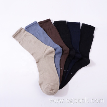 Mercerized cotton dress socks for men-M6